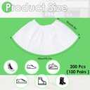 200 Pcs Disposable Shoe Covers | Durable Non slip Boot Covers, for Floor Indoor Carpet Floor Workplace Protection