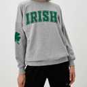 St. Patrick's Day Sweatshirt for Women Lucky Shamrock Long Sleeve Sweater Irish Clover Casual Graphic Pullover Tops (XL)