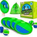 Toss and Catch Ball Set - Indoor Outdoor Toys for Kids Games - Outside Yard Pool Beach Toys for 3 4 5 6 7 8+ Years Old Boys Girls - Classic Birthday Gift - 4 Pack Green