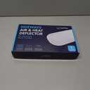 Sideways Floor Wall Air Vent Deflector for Under Furniture Heat and Air Deflecting, Fits Vents 3" - 7" Wide, Also Extends Lengthwise up to 17.5", Foam Tape for Tight Seal