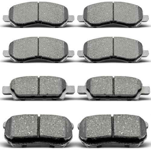 evkingauto Ceramic Front Rear Brake Pad Set Compatible with Dodge Avenger, Jeep Compass Patriot, Chrysler 200,Chrysler Sebring,D866 D1037