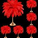 Yuxung 80 Pcs Large Natural Ostrich Feathers Plumes 14-16 Inch Bulk for DIY Crafts Wedding Party Centerpiece Vase