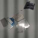 12 Pcs Mending Plate, 2.37 x 1.5 inch Stainless Steel Flat Plates with Holes, Straight Metal Mounting Braces Brackets Kit for Furniture, Wood Joint Connector (Silver, 2.36 inch)