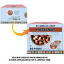 Double Donut Coffee Flavored Coffee Pods, Caffeinated Hazelnut Coffee Pods for Keurig K Cups Machines, Medium Roast, 80 Count (Pack of 1) (EXP 09/24/27)