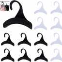 12 Pcs Purse Hanger Hook Acrylic Black and White Bag Tie Handbag Belt Hanger Closet Organizer Storage Handbags Tote Holder for Storing Handbags Satchels