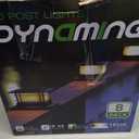 Dynaming 8 Pack Solar Post Cap Lights Outdoor with Flickering Flame Light, Fence Post Solar Lights Fit for 4x4 5x5 6x6 Vinyl/Wooden Posts, High Brightness SMD LED Lighting Decor for Garden Deck Patio (Black)