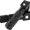 Motorcycle Foot Peg Foldable, Rear Footpeg 8MM Electric Car Bicycle 90 Degree Folding Passenger Footpeg Supports(Black)