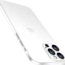 Purluct for iPhone 16 Pro Slim Case,Paper-Thin Transparent Finish Skin Back Case [Non Yellowing] Ultra Protective Cover with Camera Protection 6.3 Inch (Frosted Clear)