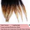 8 Packs Pre-Separated Springy Afro Twist Hair 20 Inch 3 Tones Spring Twist Hair For Distressed Soft Locs Marley Twist Braiding Hair Synthetic Hair Extension For Black Women (8 Strands/Pack,1B27613#)