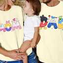 ASTANFY Mom Sweatshirt Dad Sweatshirts Magical Family Matching Outfits Mom and Dad Long Sleeve Shirt Mother Father Day Tops (Large, Apricot(men))