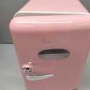 CUTIEWORLD Mini Beverage Fridge for Office, Pink