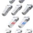 Hanes Boys' Ankle and No Show Performance Sport Socks, 10-Pair Packs (Medium)