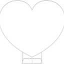 LANGXUN Large Size Metal Balloon Arch Kit, Wedding Heart Arch Stand, Love Balloon Column Arch Frame for Wedding, Bridal, Valentine's Day, Engagement and Birthday Party Supplies (White)