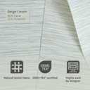 Replacement Fabric Panels for Sliding Glass Door (4-Pack, 23"x96"), Fabric Only, Natural Woven Blind Slats, Trimmable, Sheer, Track & Bottom Rail Not Included,Beige Cream