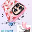 Toycamp for iPhone 16 Pro Case Compatible with Magsafe - Cute Design 360 Magnetic Ring Holder Stand Kickstand Funny Strawberry Girly Pretty Fashion TPU Phone Covers for Women Tenn Girls