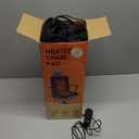 Heated Seat Cushion for Office - 12V Chair Heating Pad - Thick Seat Warmer wiht 7 Temp Levels & 12H Timer- Fast Heated Cover for Back,Hips Etc.Gift PackagingBlack