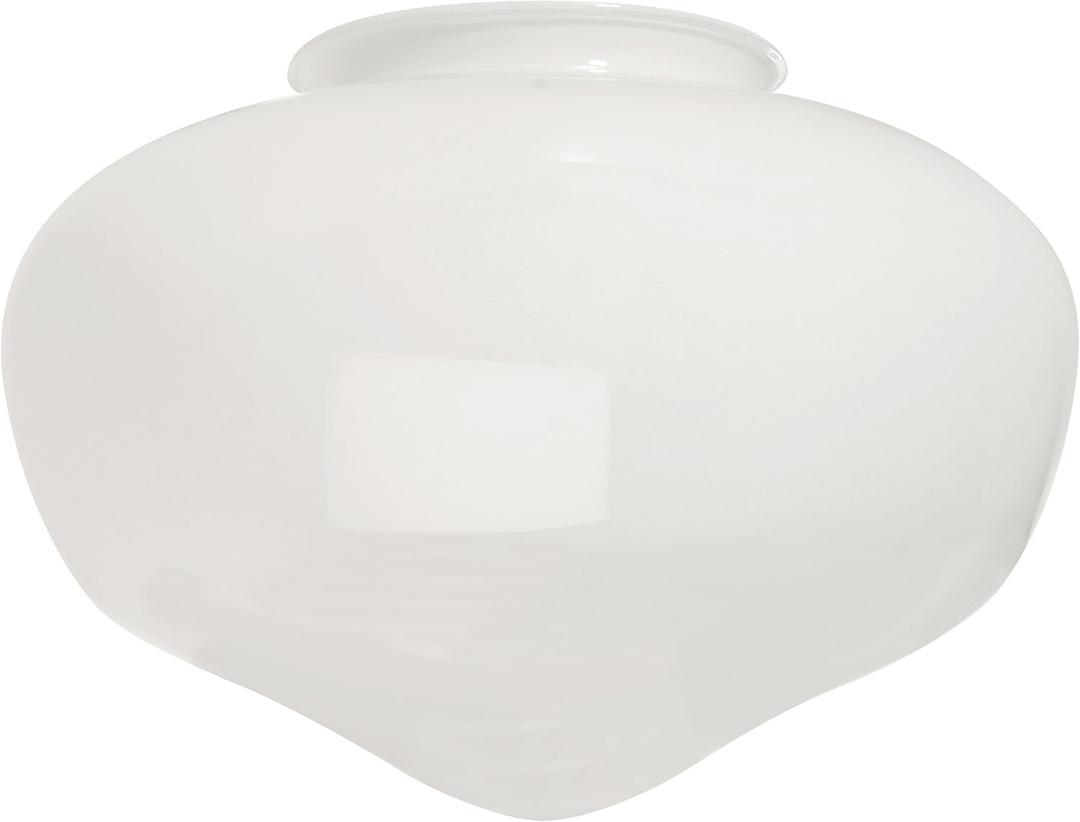 Craftmade K068 Globe Schoolhouse Fan Fitter Glass, 4" Neck Diameter, White, 1 Pcs