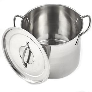 IMUSA USA Stainless Steel Stock Pot 12-Quart, Silver