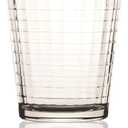 Circleware Matrix Juice Drinking Glasses, Huge Set of 10, Heavy Base Tumbler Beverage Ice Tea Cups, Home & Kitchen Entertainment Glassware for Water, Beer, Whiskey Bar Decor, 7 oz, Clear