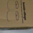 Lampshades Set of 2, Blue Lamp shades for Table Lamps, Floor Lamps, 11.6" Top x 12.6" Bottom x 9.8" High, Fabric Drum Lampshade(Spider Fitter), Modern Lamp shades Replacement, Assembly Required