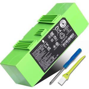 ABL-F Battery Replacement for Roomba Compatible with Roomba i7 i7+ i8 i8+ j9 j9+7150 7156 7158 7550 7558 i6 i4 4150 i4+ 4550 4552 i3 i3+ e5 e5150 e5152 e5154 e5158 e6 J7 4460mAh 64.2Wh (ABL-F Green High Capacity)
