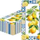100Pcs Lemon Napkins Disposable Paper Dinner Napkins Decoration Guest Hand Towels for Spring Summer Seasonal Party Tea Gathering Weddings Birthdays Baby Shower Bathroom 4.3 x 7.8 Inch