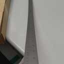 Pacific Arc Stainless Steel 36 Inch Metal Ruler Non-Slip Cork Back, with Inch and Metric Graduations, Silver