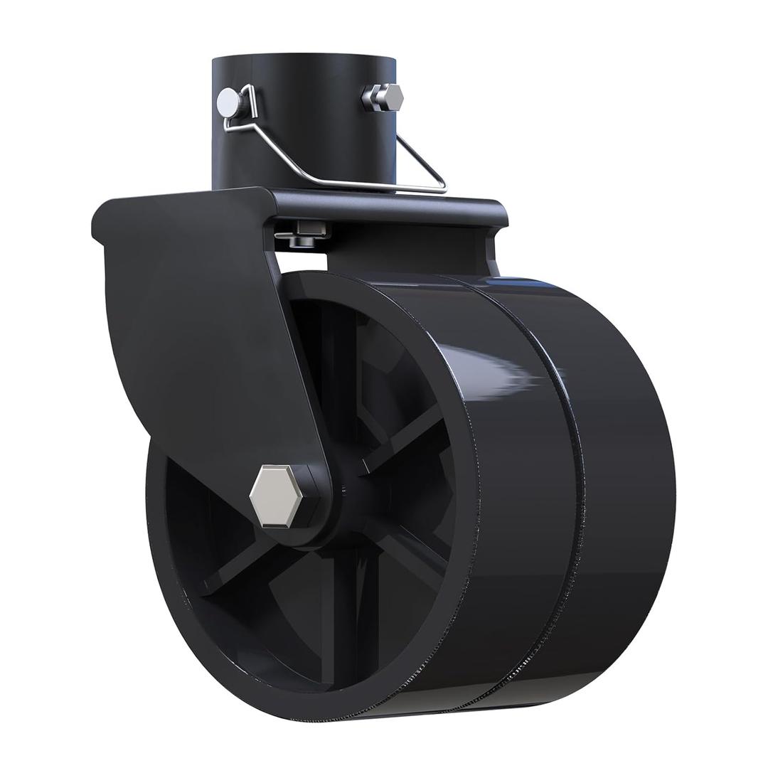 6" Dual Trailer Jack Wheel Replacement, Trailer Swirl Jack Caster Wheel with Safety Pin,2000lbs Capacity Fits Any Better Soft Ground Roll Boat,Camper