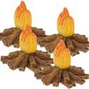 Toddmomy 3pcs Miniature Campfire, Mini Fake Campfire Dollhouse Ornament for Micro Landscape Scene Halloween Christmas Fairy Garden Decorations