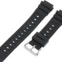 Timex Men's Q7B721 Resin Sport 18mm Black Replacement Watchband