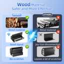 Lodaxu Wooden Wall Mount for Nintendo Switch 2/Switch/OLED and Dock, Drawer-Style 12 Game Card Holder Bracket, Multifunctional Stand for Switch 2 Accessories, Game Console Organizer Near TV