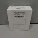 cudinham Print Pods Mini Printer, Thermal Inkless Sticker Maker with 10 Rolls Printing Paper, Pocket Printpod for Phone, Impresora Porttil for Notes, DIY, Compatible with iOS & Android (White)