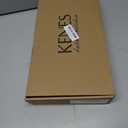 KENES Brushed Gold Tall Bathroom Faucet, Single Handle Vessel Sink Faucet Single Hole, Modern Bathroom Vanity Faucet with Pop Up Drain and Supply Lines, KE-9005C-4