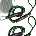 Gradient Fitness Bungee Dock Line | Marine Rope Boat Dock Lines Make Docking & Boarding Easy for Jetski, Kayak, Pontoon. Boat Accessories Stretch 4'-5.5'. Mooring Boat Rope Absorbs Shock