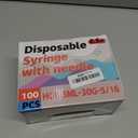 0.5ml 30G 5/16 Inch 8mm Syringe, Lab Syringes Individually Wrapped, Pack of 100
