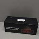 TMEHM Fireplace Flame Air Diffuser Humidifier,7 Colors Aromatherapy Essential Oil Diffuser,Ultrasonic Aroma Humidifier with Timer for Home,Bedroom,Office,Yoga (Light Wood Grain)