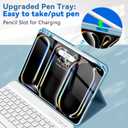 TQQ Keyboard Case for iPad Pro 13-inch (M5 2025 / M4 2024) - Magnetic Wireless Detachable Keyboard, Stand Folio Cover with Pencil Holder, Thin & Light Compatible with iPad Pro 13 (Blue)
