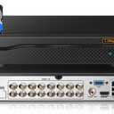 DVR 16-Channel Hybrid Capability 5-in-1 Digital Video Recorder 5.0MP HD Security DVR Recorder AHD/Analog/TVI/CVBS/IP Security Camera System Video Surveillance,Max to 6TB (3TB HDD Included)
