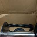 Hose Reel Cart with Wheels,Metal Heavy Duty Water Hose Reel Cart 200FT Hose Capacity,Garden Water Hose Carts Mobile Tools with 2 Wheels For for Garden Watering,Car Washing (Black)