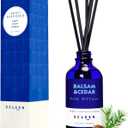 Reed Diffusers for Home, Balsam & Cedar Diffuser with Sticks, 3.7 Oz Scented Fragrance Oil Diffuser for Bedroom, Bathroom Decor