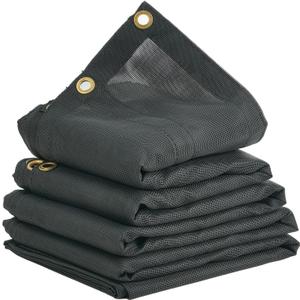 VEVOR Dump Truck Mesh Tarp, 6 x 14 ft, PVC Coated Black Heavy Duty Cover with 5.5" 18oz Double Pocket, Brass Grommets, Reinforced Double Needle Stitch Webbing Fits Manual or Electric Dump Truck System VEVOR Dump Truck Mesh Tarp, 6 x 14 ft, PVC Coated Black Heavy Duty Cover with 5.5" 18oz Double Pocket, Brass Grommets, Reinforced Double Needle Stitch Webbing Fits Manual or Electric Dump Truck System
