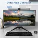 ONWAY Curved Monitor Light Bar with Wireless Remote,Monitor Auto-Dimming and Camera Base,Applicable to All Screens. No Screen Glare,for Home Office