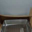 Amibud Stainless Steel Sifting Litter Box for Clumping Clay Litter, Extra Large Metal Sifting Litter Pan with Sifting System, Savings&Durable-23.6''L x 15.7''W x 6''H