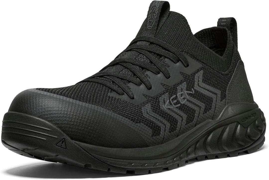KEEN Utility Men's Arvada Shift Low Height Composite Toe Breathable Comfortable Slip on Work Sneakers, 11 US