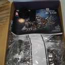 Mechanical Angler Fish Building Set with Light, Creative Ocean Lantern Fish Animal Toy for Home Office Decor, Compatible with Lego Shark, STEM Gift for Adults Teens Boys 8-14+ (1038 PCS) (Black)