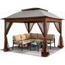 Solaroxy 10' x 10' Pop Up Gazebo Tent (Coffee)