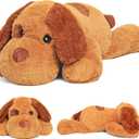 JellyMallow 5lbs 24 Inch Dog Weighted Stuffed Animals, Weighted Dog Plush, Weighted Stuffed Animal Plushies Pillows Gifts for Adults, Women, Men, Boys, Girls and Kids