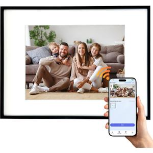 13.3 Inch Color E-Ink Digital Photo Frame, WiFi, Auto-Rotate, Wall Mountable, Share Photos via App, Large Screen Smart Frame for Home & Office