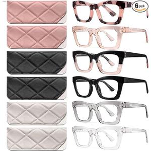 CCVOO 1.75 Oprah Style Reading Glasses for Women, Stylish Eyeglasses, Blue Light Readers for Women, Cheaters, (A1 Mix)