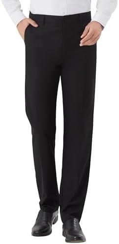Men's Tall Classic Fit Flex Flat Front Dress Pants Formal Pants for Business & Office 44w x 36L